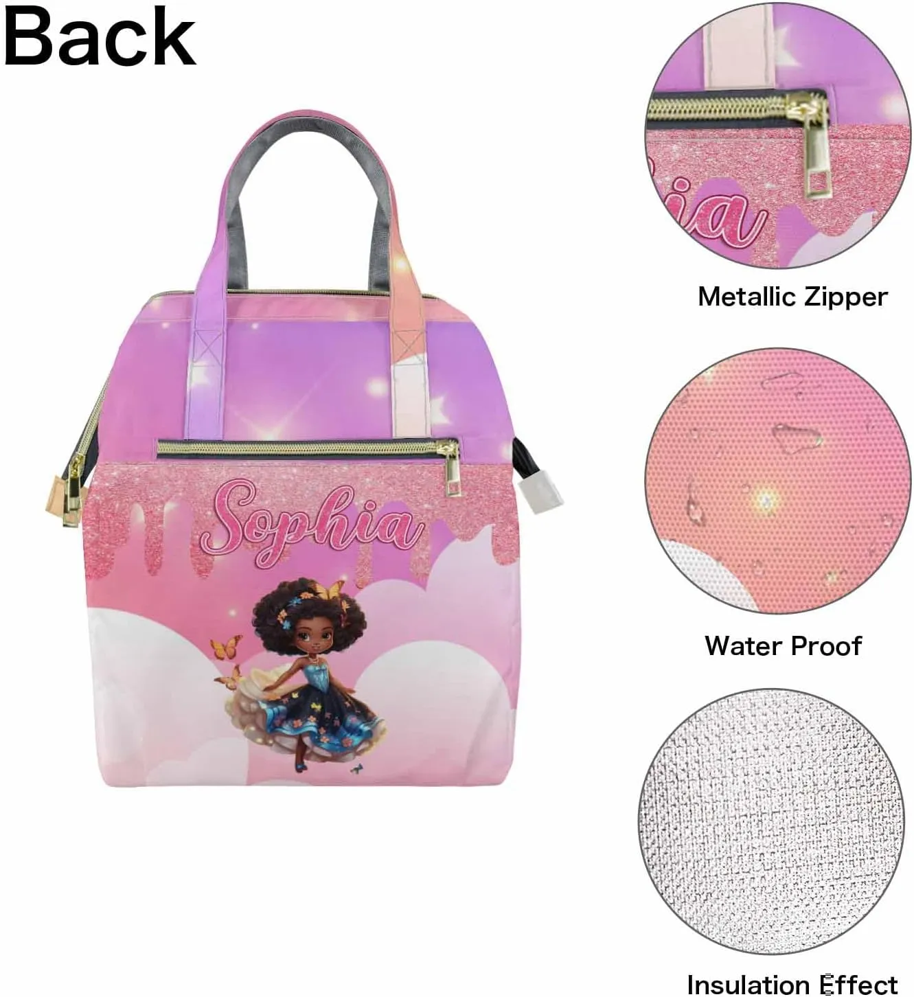 Custom Backpacks for Girls Boys Personalized Name Kids School Backpack Children Casual Daypack Backpacks Customized Kid's Backpack School Bag for Girls Child Back to School Gift