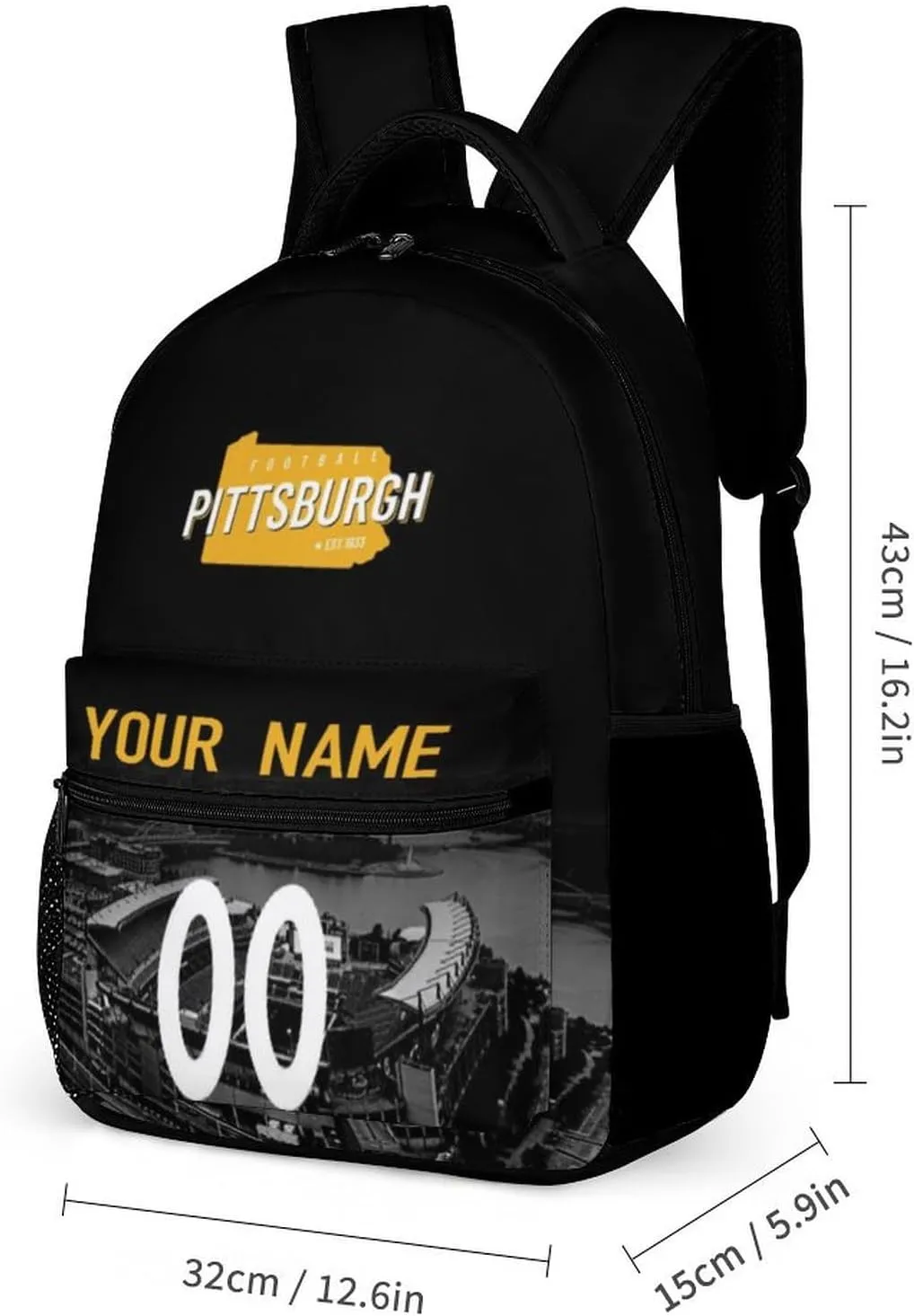 Custom Football Backpacks City Team Court Schoolbags Personalized Name Number Travel Camp Children Bag Fans Gift