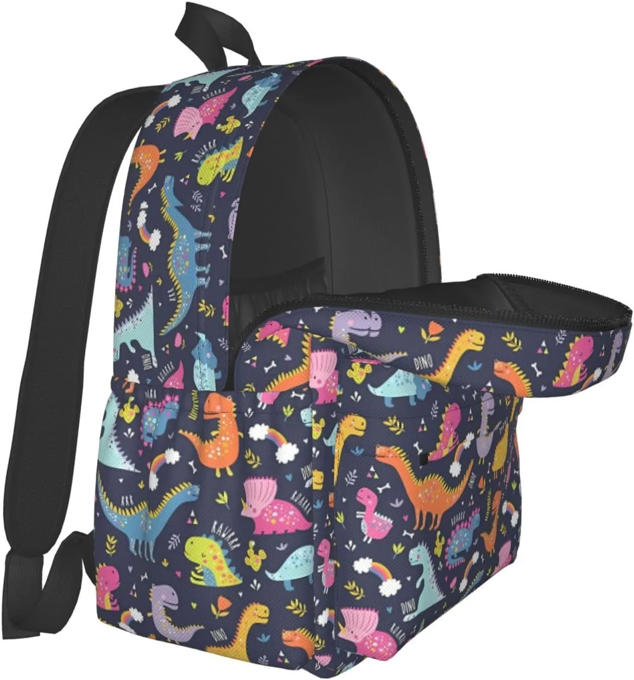 Cute Funny Dinosaurs Laptop Backpack Shoulder Bag Laptop Pack Travel Backpacks Commuter Back Pack Casual Daypack Bags With Side Pockets