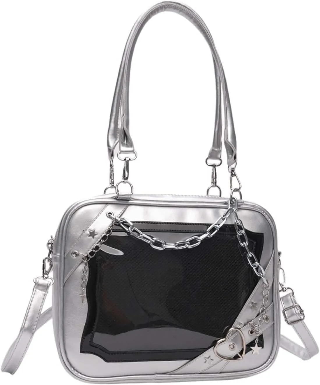 Cute ITA bag, a badge display bag that can be carried on both shoulders, suitable for daily wear and fashion shows