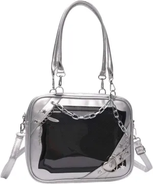 Cute ITA bag, a badge display bag that can be carried on both shoulders, suitable for daily wear and fashion shows