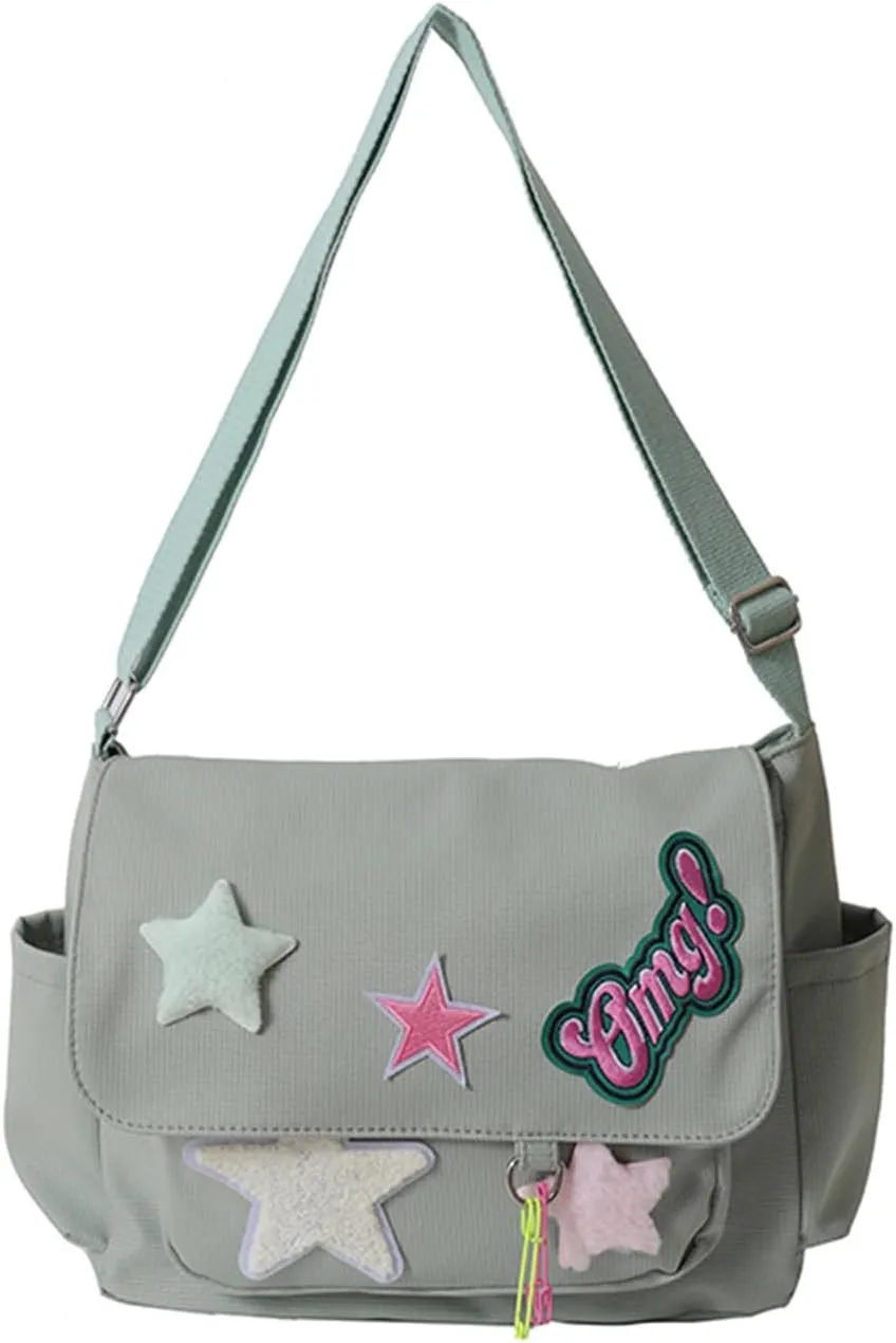 Cute Messenger Bag, Crossbody Bags for Women Kawaii Messenger Bags Purses