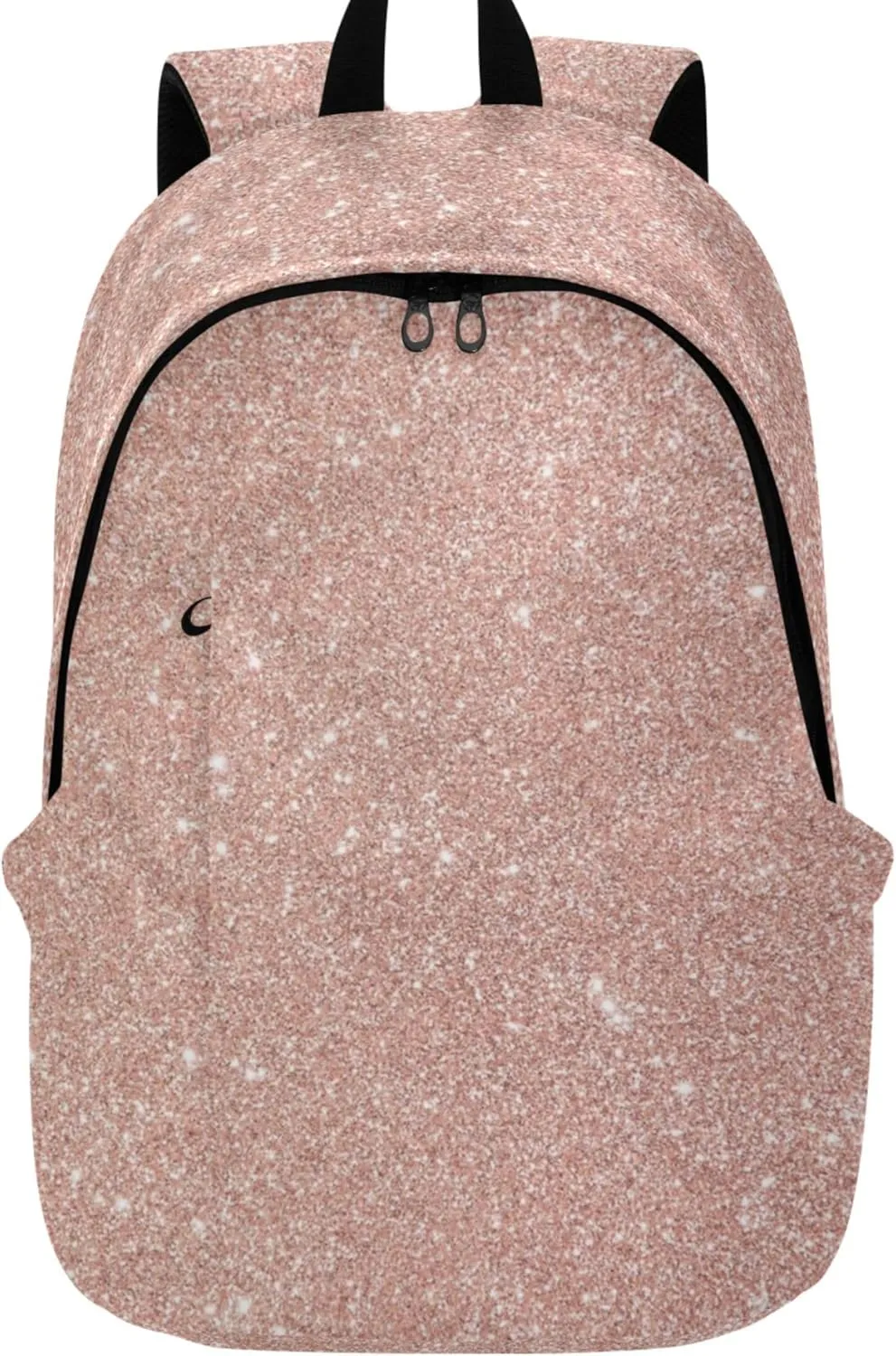 Cute Rose Gold Glitter Fashion Cute Backpack for Women Daypack Cool Teen Backpacks for Girls