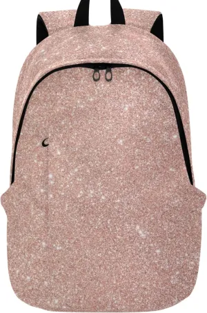 Cute Rose Gold Glitter Fashion Cute Backpack for Women Daypack Cool Teen Backpacks for Girls