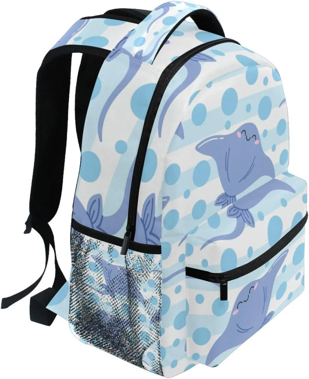 Cute Sea Stingray Boys Girls Kids School Backpacks Bookbag, School Bag Travel Backpack Daypack