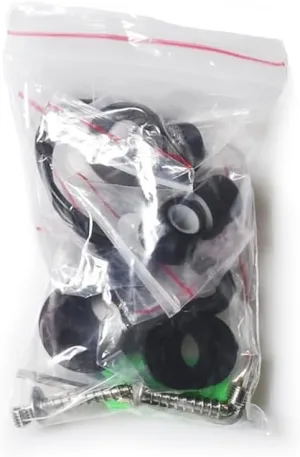 CWM Black Gasket Package Spare Part Bags for All CWM Commercial Faucet with Sprayer Deck or Wall Mount Pre Rinse Faucet,1 Pcs