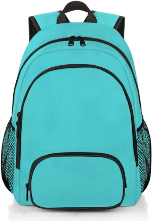 Cyan Travel Laptop Backpack, Waterproof Computer Bag for Women Men Adult, 18.3 Inch Large Work Nurse Teacher Bags Casual Daypack