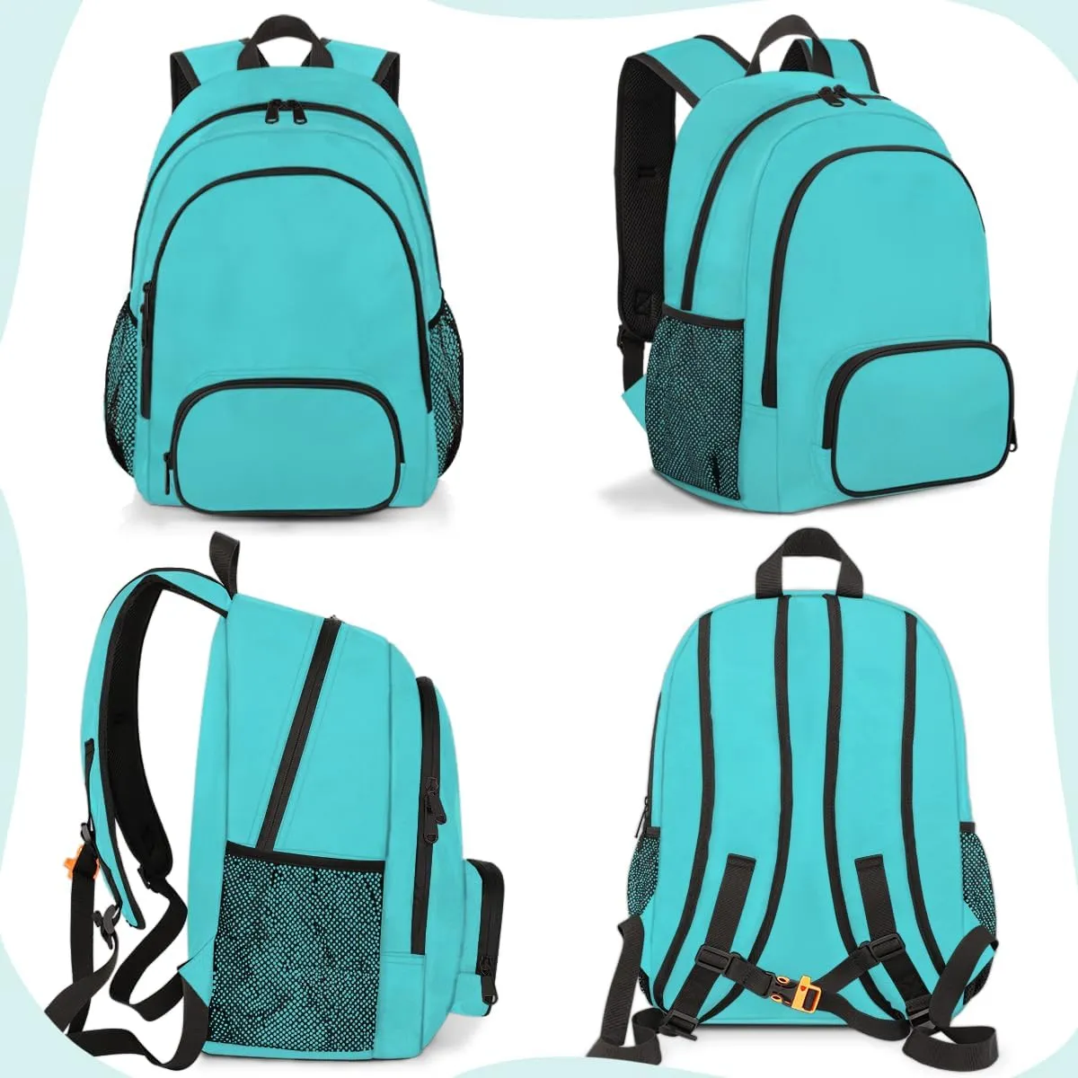 Cyan Travel Laptop Backpack, Waterproof Computer Bag for Women Men Adult, 18.3 Inch Large Work Nurse Teacher Bags Casual Daypack