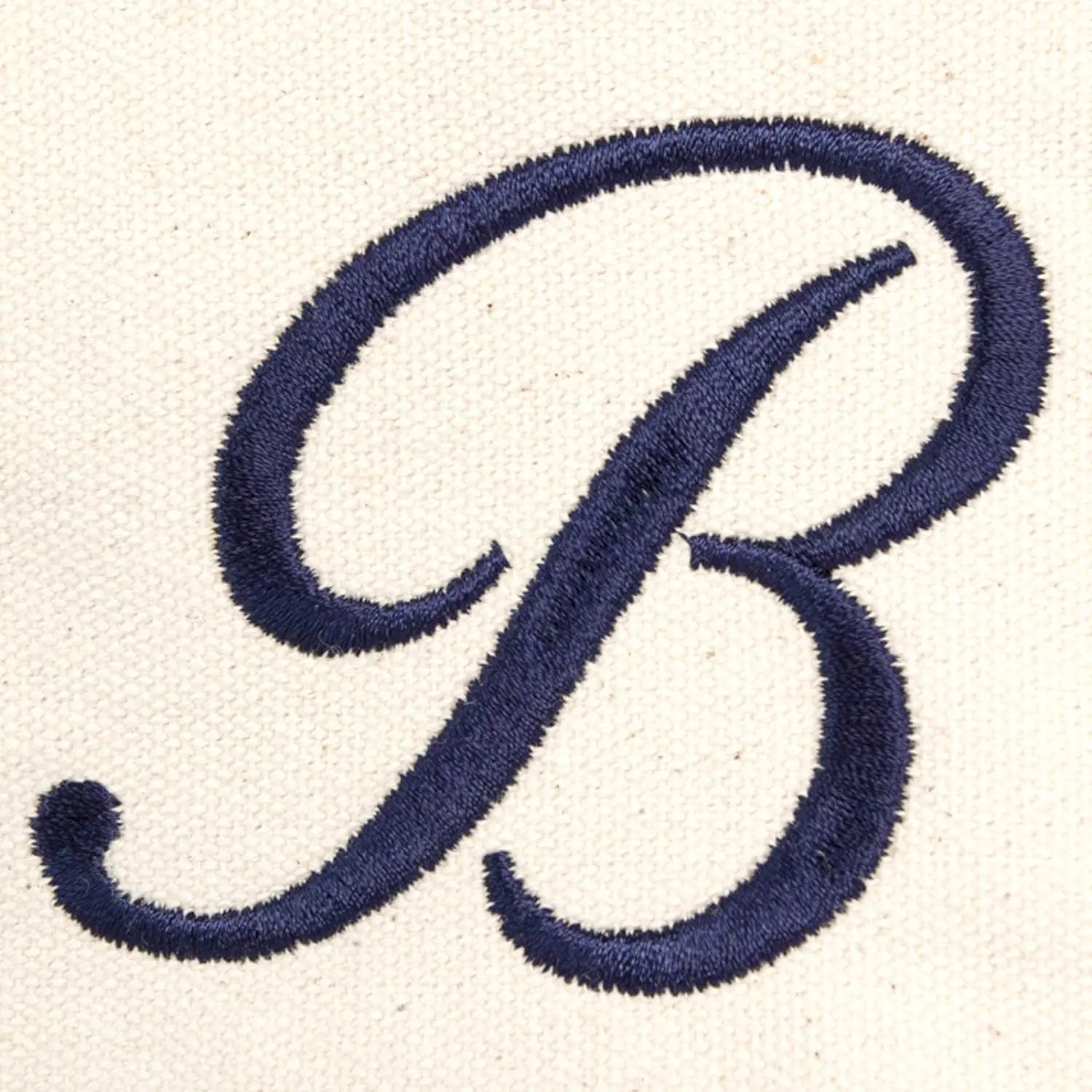 DALIX Monogram Tote Bag Personalized Navy Blue Initial A-Z