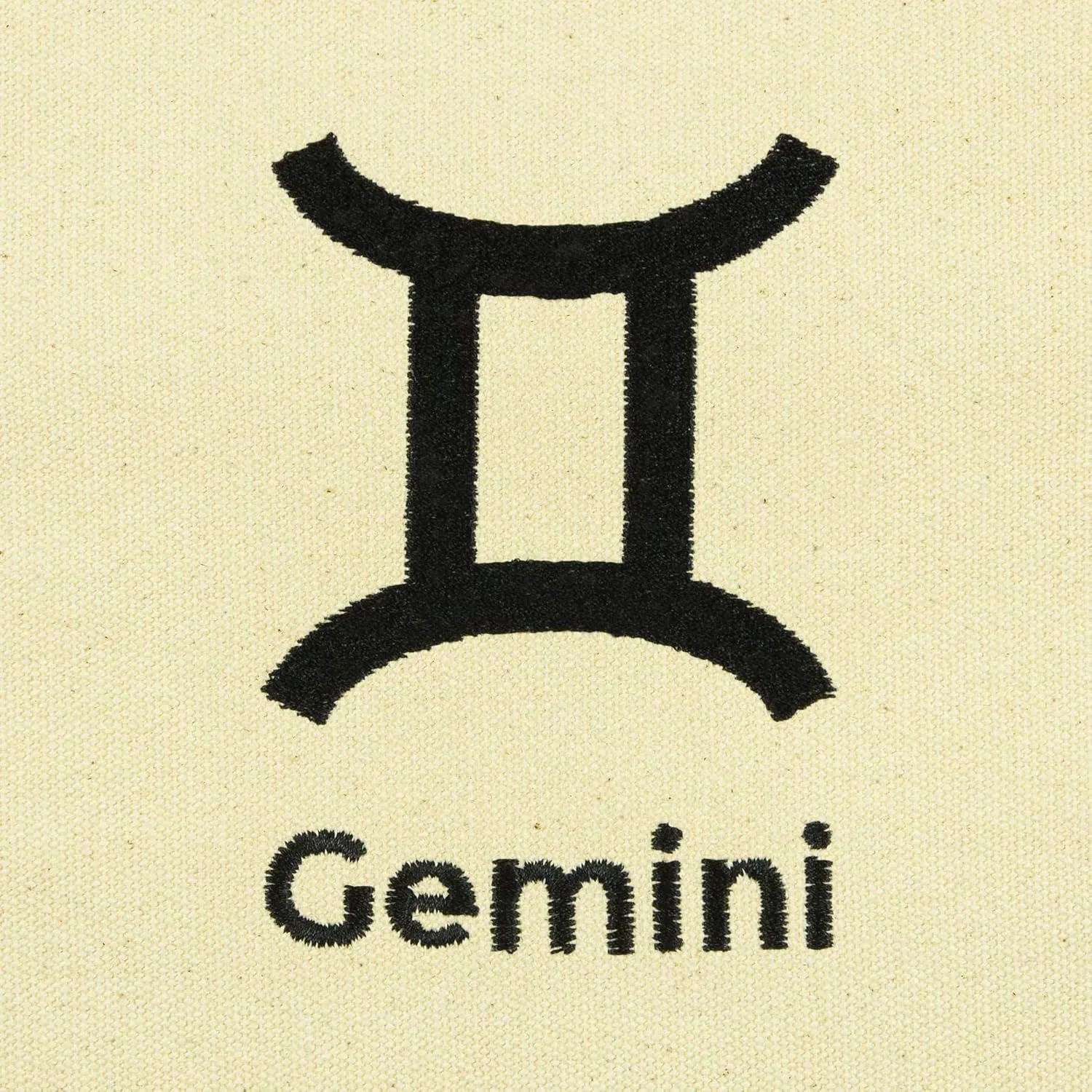 DALIX Zodiac Sign Shopping Tote Bag Black Star Horoscope Gifts - Gemini