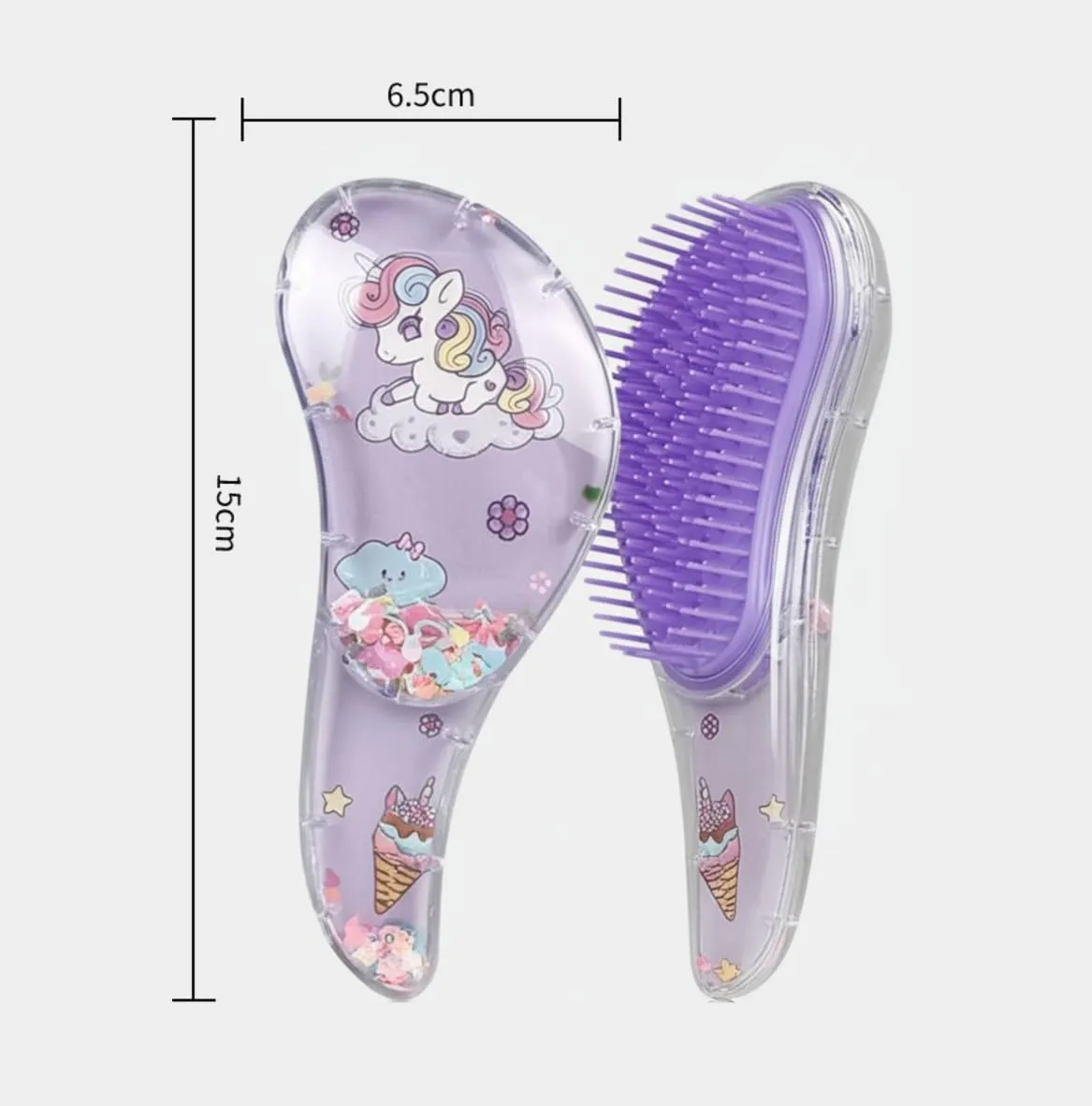 Detangling Brush for Adults & Kids Hair- Detangler Brush for Natural,Curly,Straight,Hair, Little Girl Accessories, Teenager Gifts with cute design (Pink)