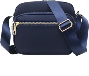 DIHKLCIO Nylon Crossbody Bags for Women Purses and Handbags Women's Casual Messenger Bag Waterproof Black Crossbody Purse