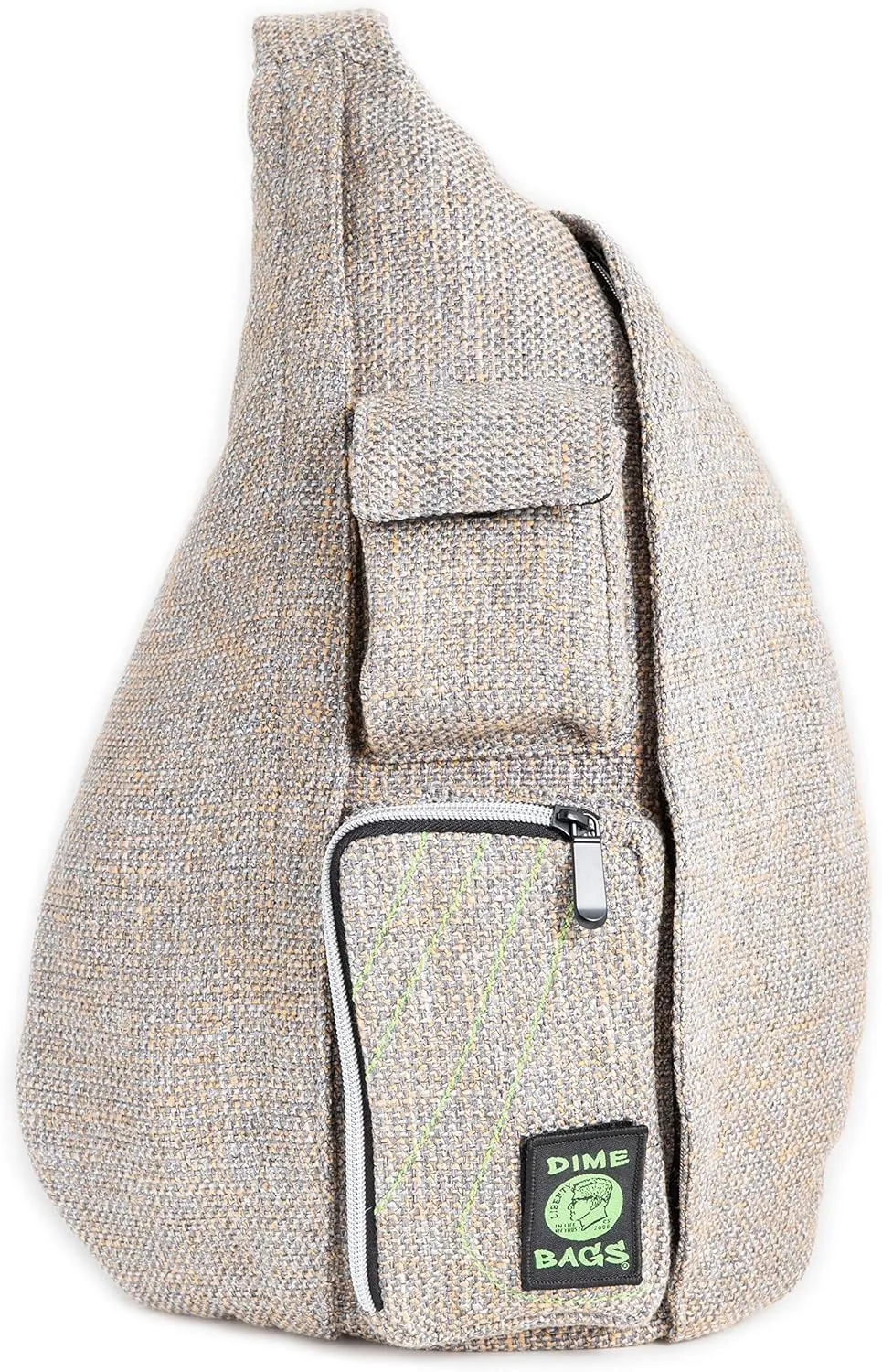 DIME BAGS - Slinger Crossbody Bag - Premium Over the Shoulder Sling Bag - Cross Body Strap Backpack (Sand)