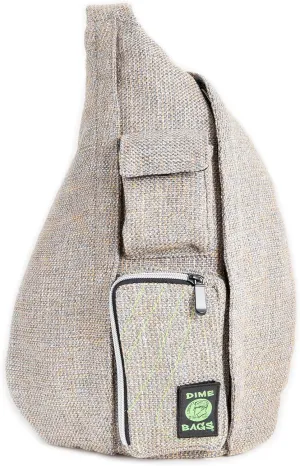 DIME BAGS - Slinger Crossbody Bag - Premium Over the Shoulder Sling Bag - Cross Body Strap Backpack (Sand)