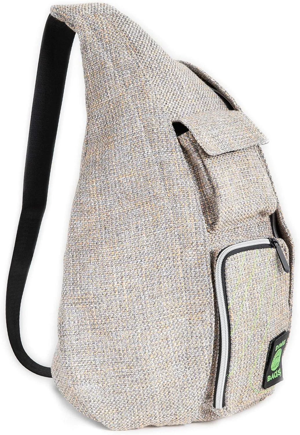 DIME BAGS - Slinger Crossbody Bag - Premium Over the Shoulder Sling Bag - Cross Body Strap Backpack (Sand)