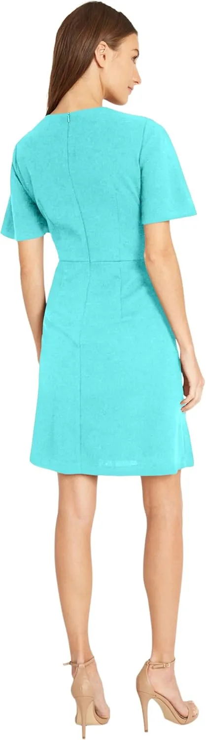 Donna Morgan Women's Tie Front Crepe Dress