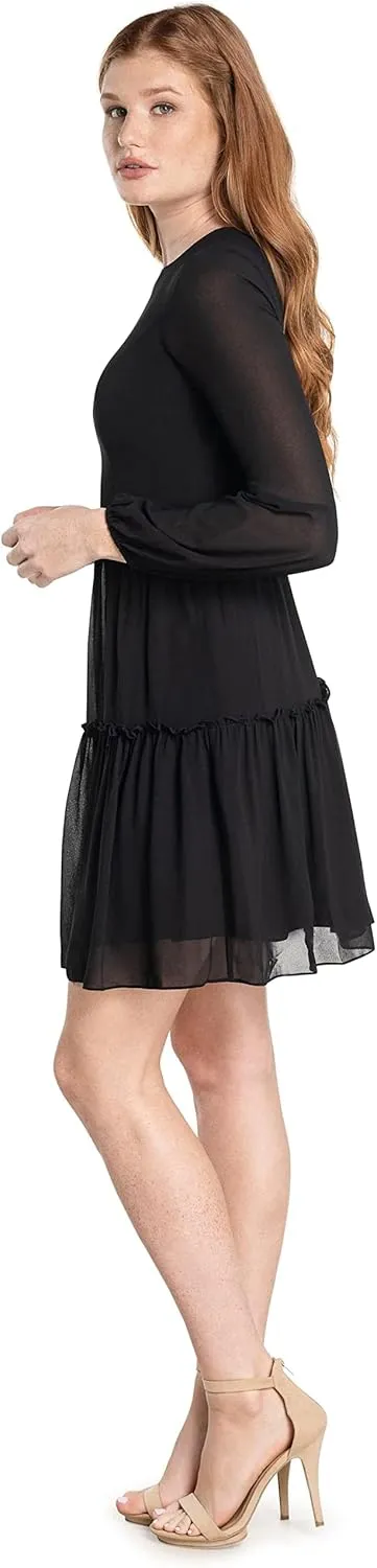 Dress the Population Women's Paola Fit and Flare Mini Dress