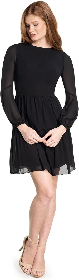 Dress the Population Women's Paola Fit and Flare Mini Dress
