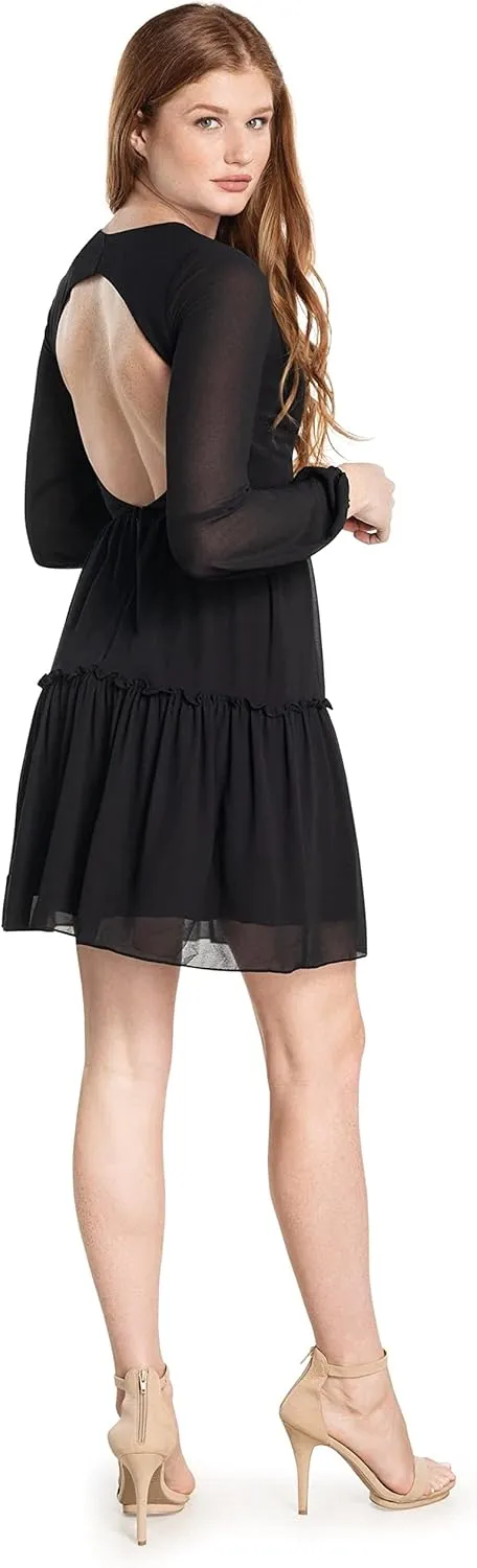 Dress the Population Women's Paola Fit and Flare Mini Dress