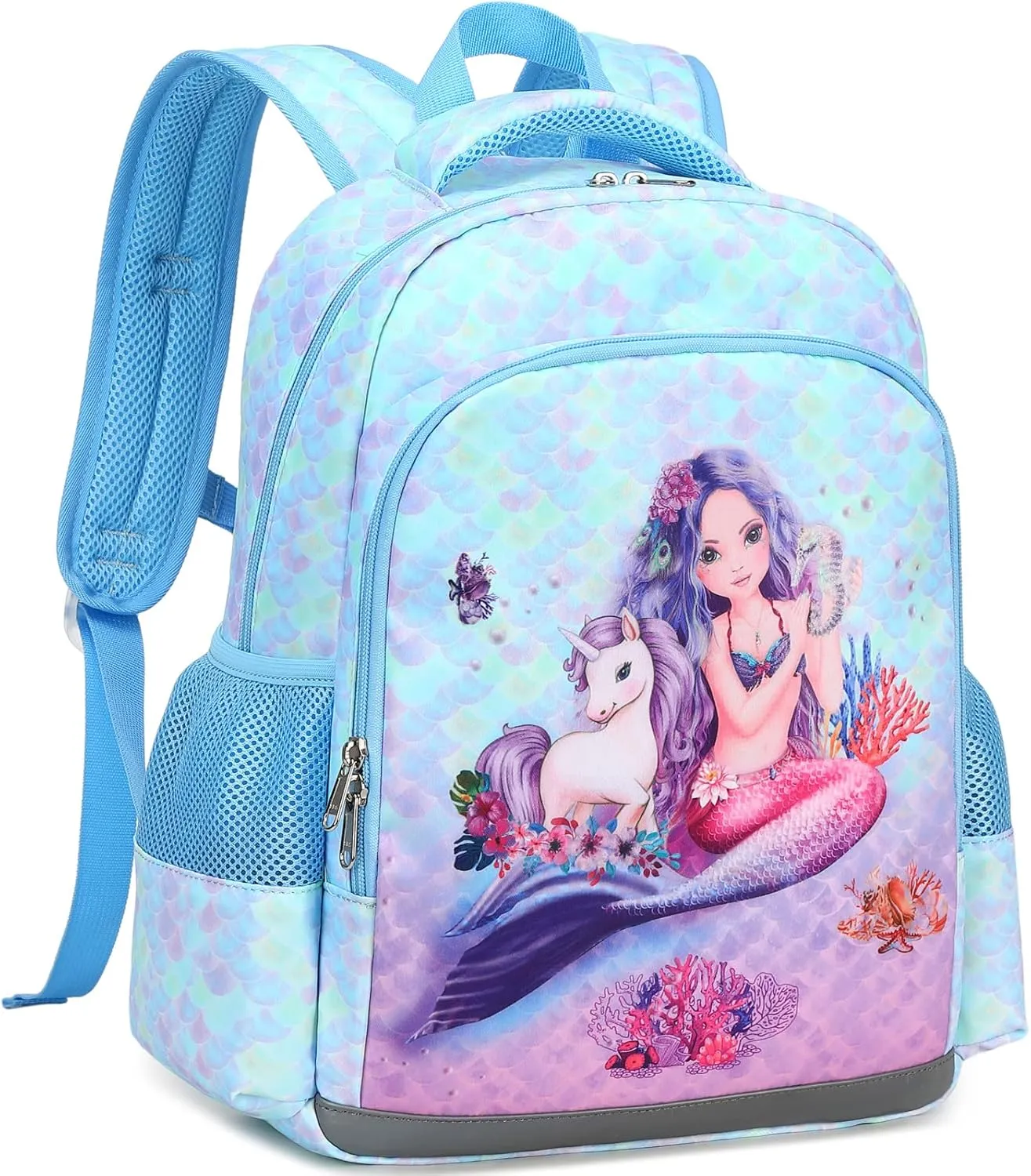 DSIUE Girls Backpack Kids backpacks Preschool Kindergarten Bookbag Girls School Bag with Chest Strap and Lunchbox