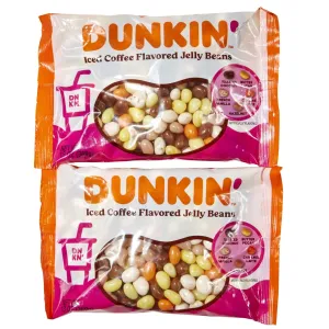 Dunkin' Iced Coffee Flavored Easter Jelly Beans Candy, 2 Pack, By Frankford Candy