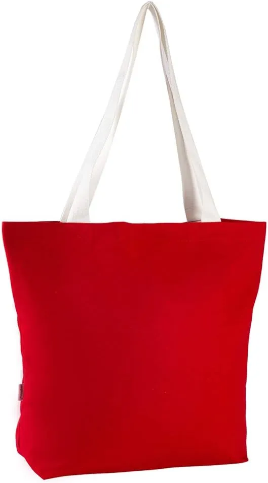 Durable 100% Cotton 12oz Canvas Heavy Duty Extra Large Grocery Bag Beach Tote Shopping Bag Multi Purpose Tote.