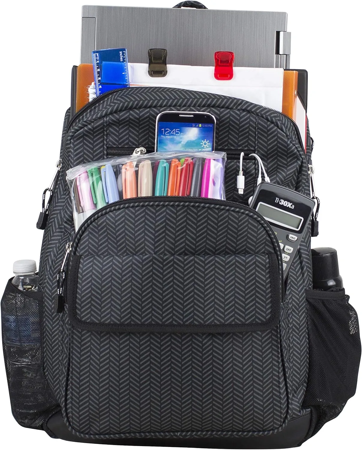 Eastsport Travel Backpack Large Tech Laptop Bag for Work, Gym, Hiking, Grey Weave