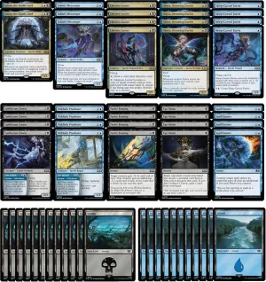 Elite Dimir Faerie Deck - Blue Black - Modern Legal - Custom Built - Magic The Gathering - MTG - 60 Card!