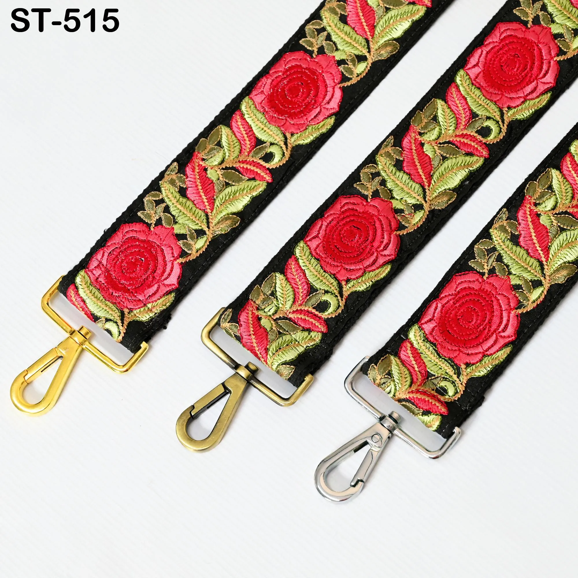 Embroidered Purse Strap Crossbody Strap for Purses Handbag Boho Bag Strap Floral Embroidery Replacement Strap Boho Guitar Strap Gift for her