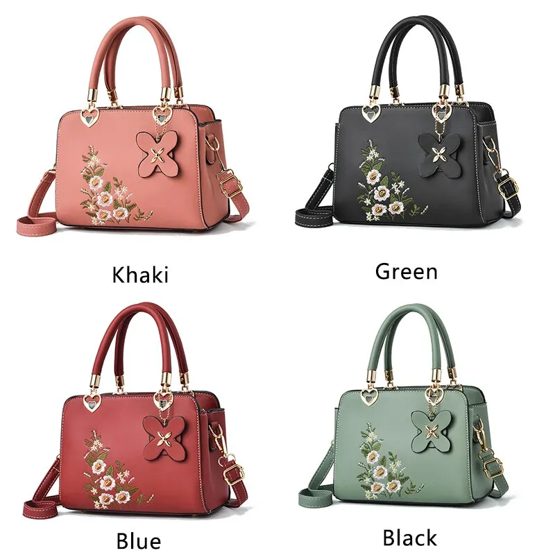 Embroidery Purse Tote Bags Handbags