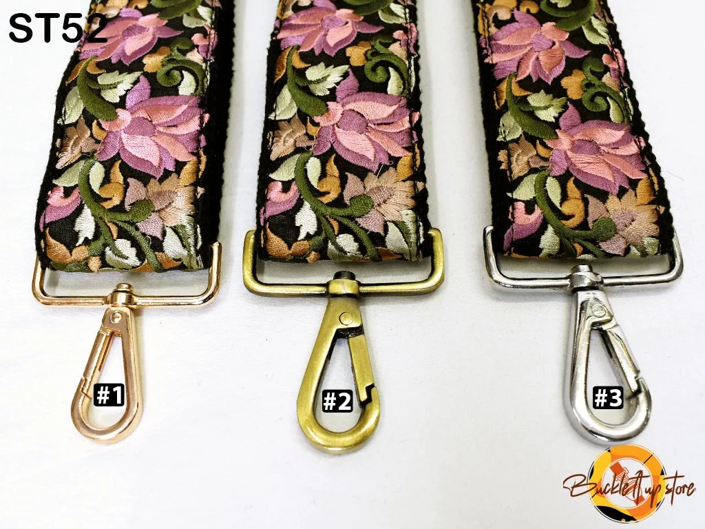 Embroidery Replacement Strap Purse Strap Crossbody Strap for Purses Embroidered Boho Bags Strap Boho Guitar Strap Handbag Strap gift for her