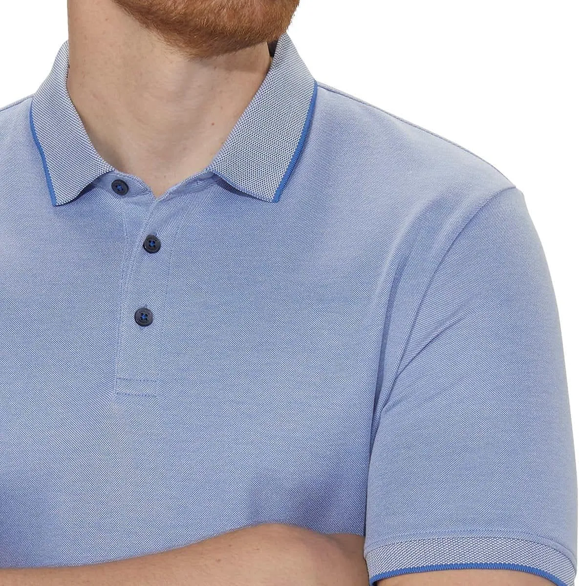 English Laundry Mens Short Sleeve Knit Polo Shirt