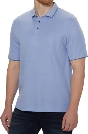 English Laundry Mens Short Sleeve Knit Polo Shirt