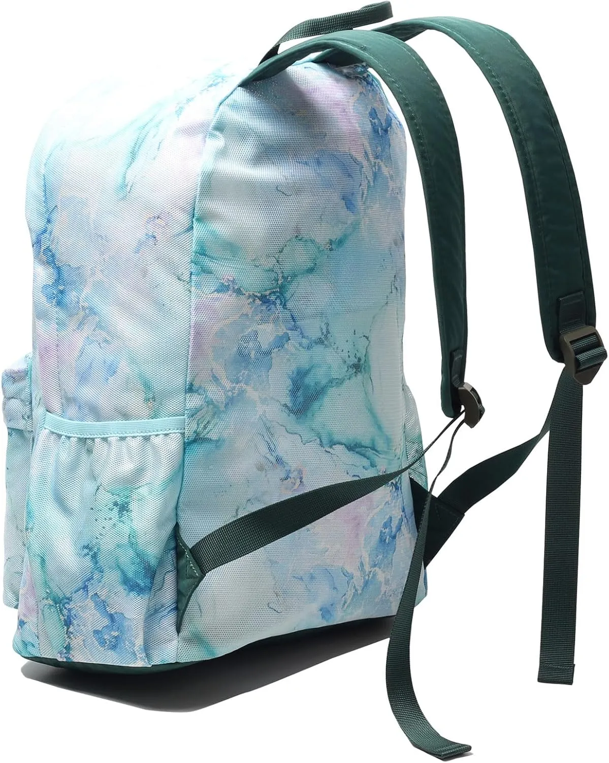 ESVAN Original Print Mesh Backpack Semi-Transparent Sackpack See Through Beach Bag Daypack Multi-Purpose Women Men Unisex