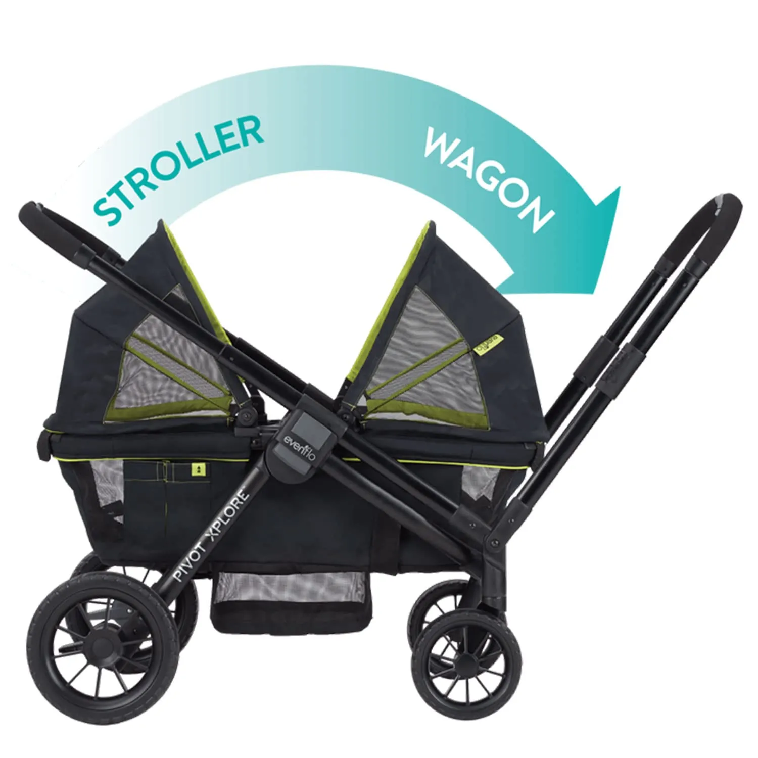 Evenflo Pivot Xplore All-Terrain Stroller Wagon (Wayfarer Black)