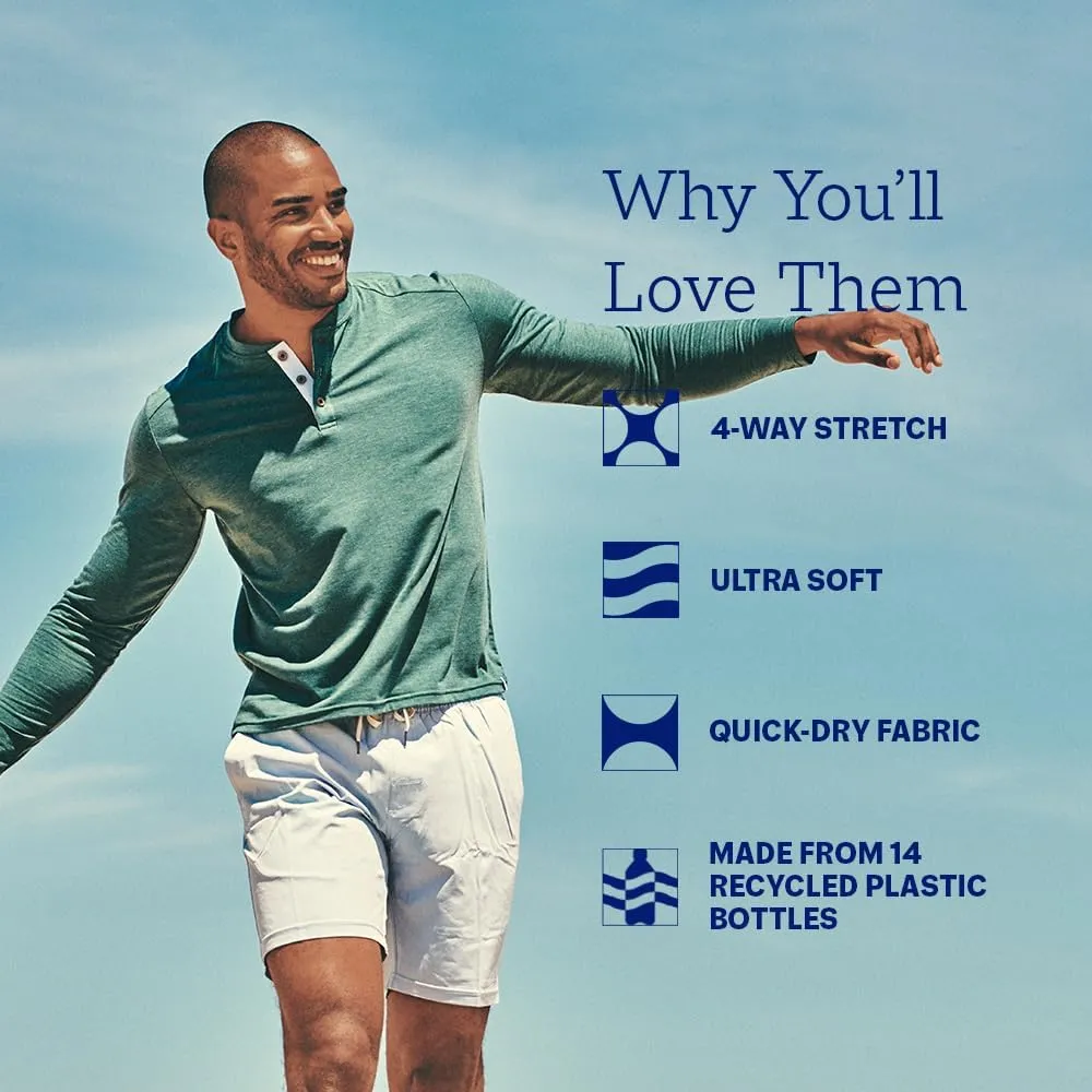 Fair Harbor The Seabreeze Henley –– Men's Classic Long Sleeve Henley –– Incredibly Soft and Lightweight, UPF 50