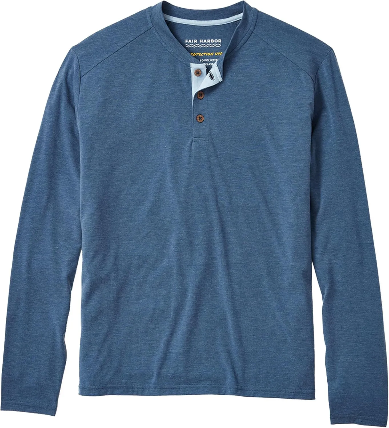 Fair Harbor The Seabreeze Henley –– Men's Classic Long Sleeve Henley –– Incredibly Soft and Lightweight, UPF 50