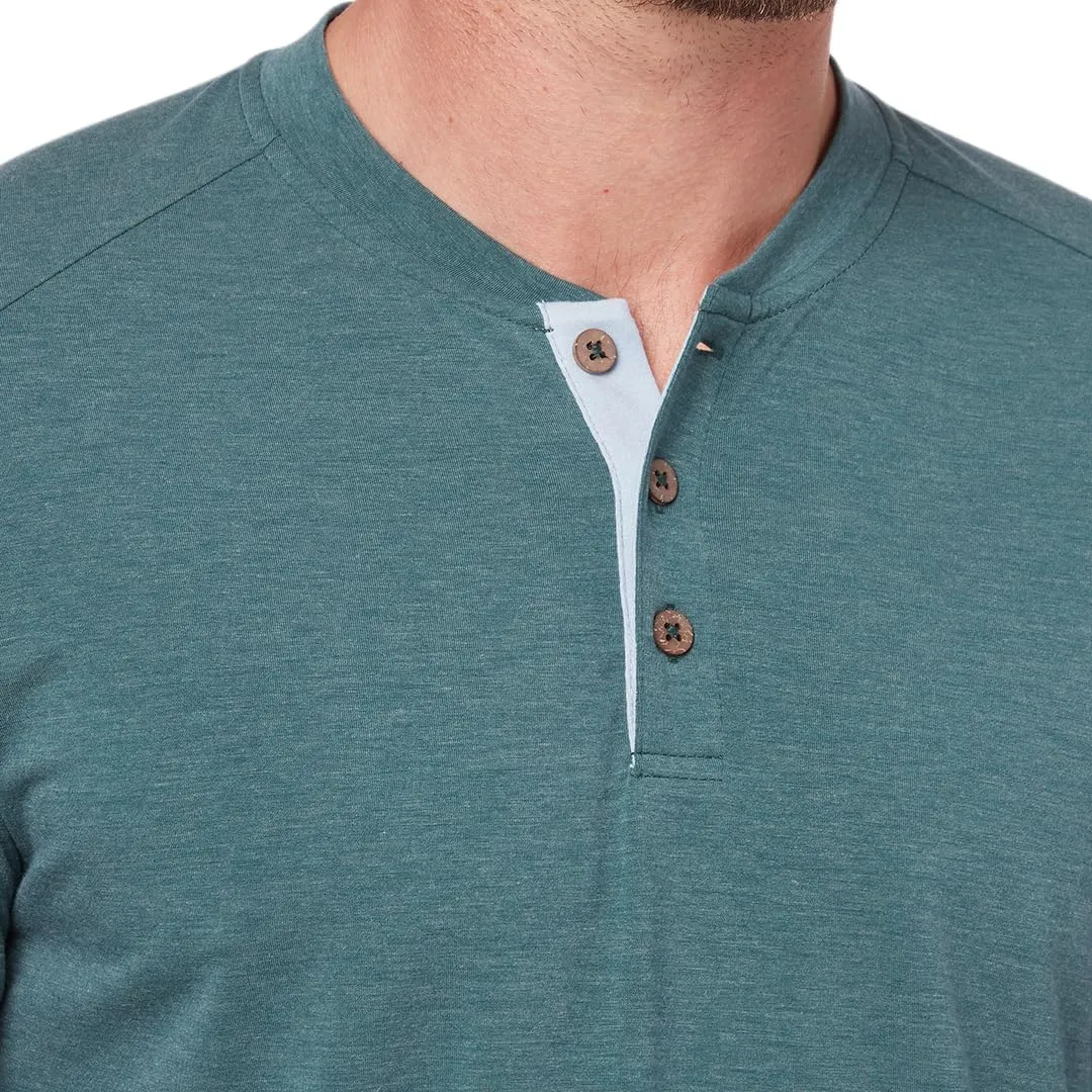 Fair Harbor The Seabreeze Henley –– Men's Classic Long Sleeve Henley –– Incredibly Soft and Lightweight, UPF 50