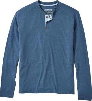 Fair Harbor The Seabreeze Henley –– Men's Classic Long Sleeve Henley –– Incredibly Soft and Lightweight, UPF 50