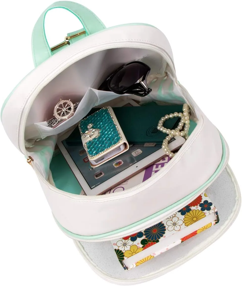 FF1 Candy Leather Bow Backpack Clear Beach Girls Bag Ita Bag