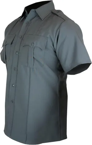 First Class 100% Polyester Short Sleeve Men's Uniform Shirt White