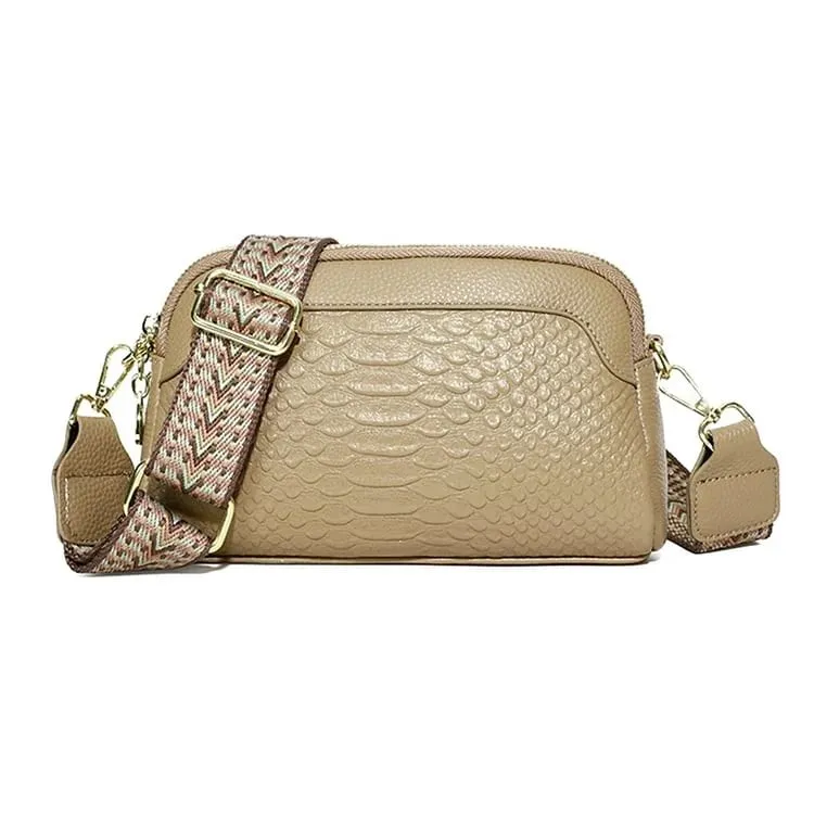 🔥First Layer Cowhide Crossbody Bag Alligator Pattern Women Shoulder Bag for Work