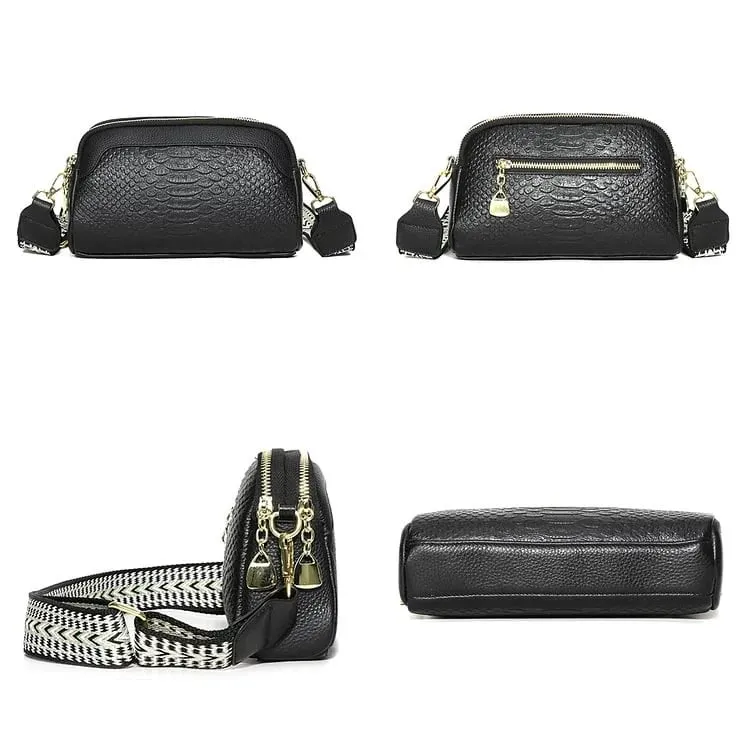 🔥First Layer Cowhide Crossbody Bag Alligator Pattern Women Shoulder Bag for Work