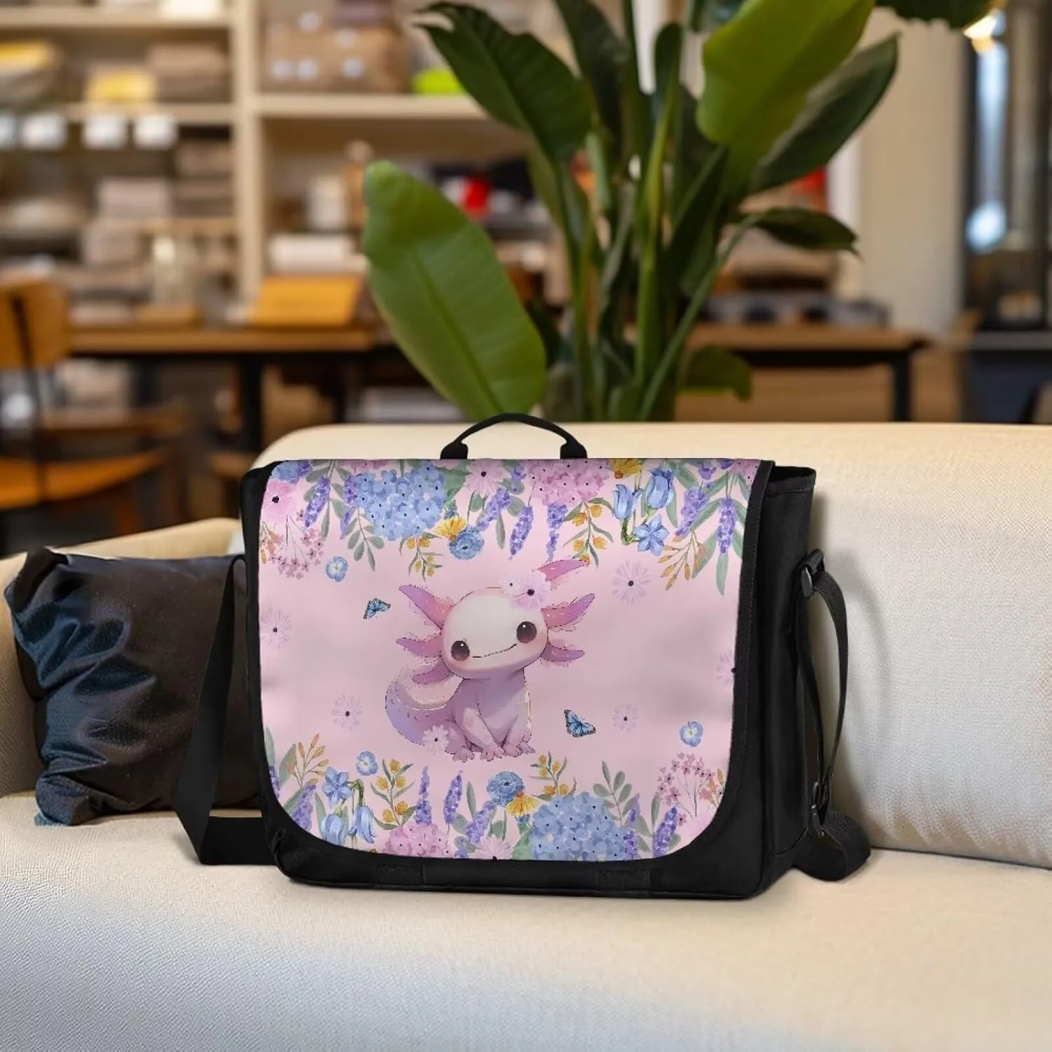Flap Messenger Bag for Women Vintage Crossbody Bag Classic Shoulder Handbag Large Satchel Bag fits 13",15" Laptop