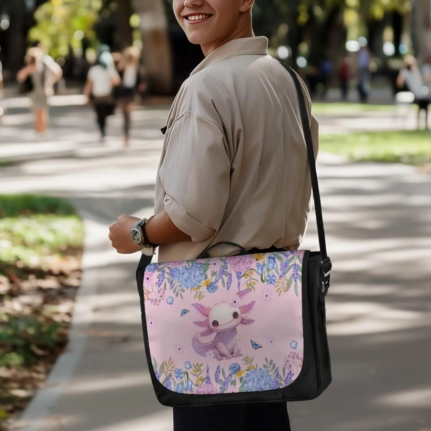 Flap Messenger Bag for Women Vintage Crossbody Bag Classic Shoulder Handbag Large Satchel Bag fits 13",15" Laptop