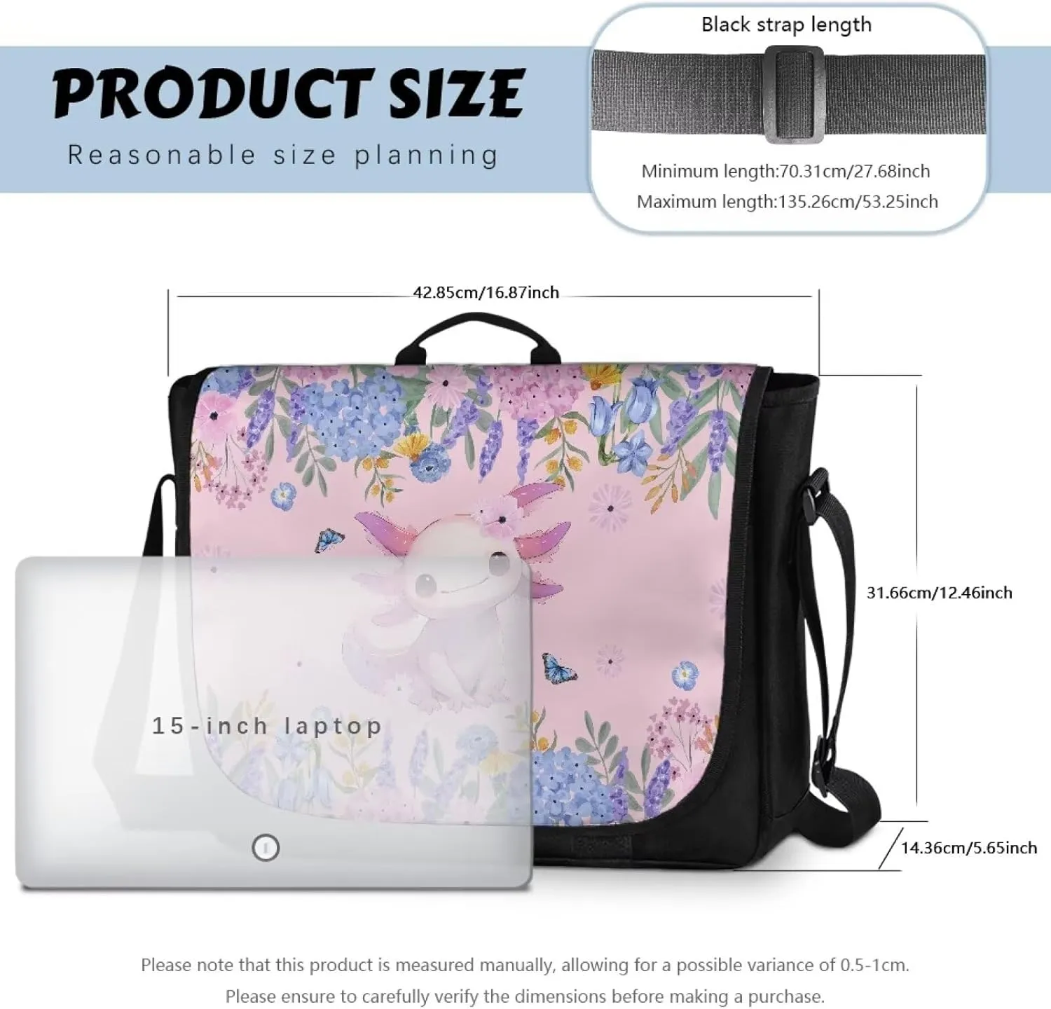 Flap Messenger Bag for Women Vintage Crossbody Bag Classic Shoulder Handbag Large Satchel Bag fits 13",15" Laptop