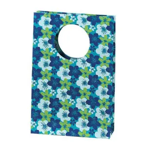 FLOWER W/CIRCLE HANDLE GIFT BAG