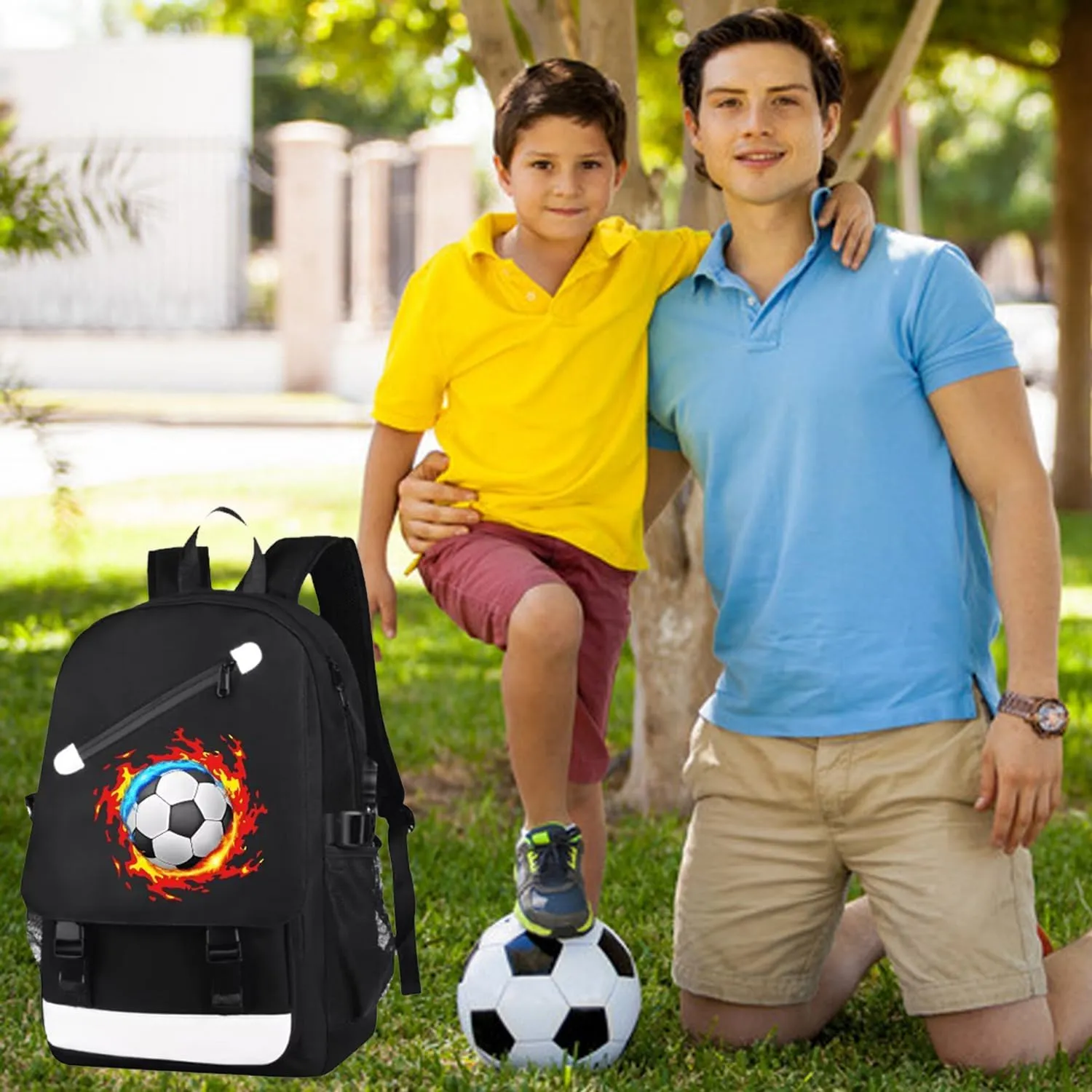 FLYMEI Backpack for School Boys Backpacks for Kids Anime Bookbag for Middle School Bags Waterproof Travel Back Pack