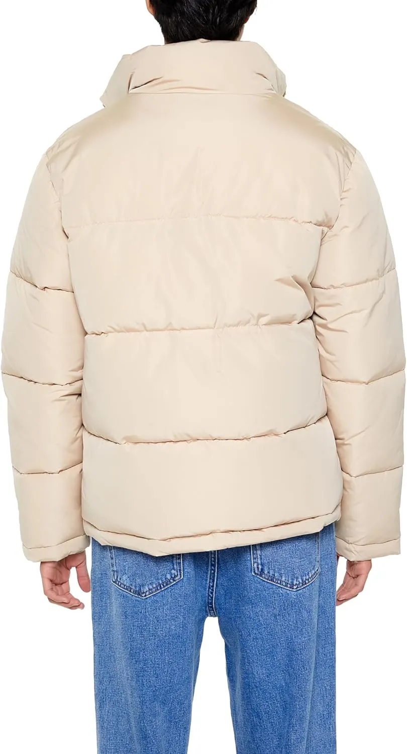 Forever 21 Men's Quilted Funnel-Neck Puffer Jacket
