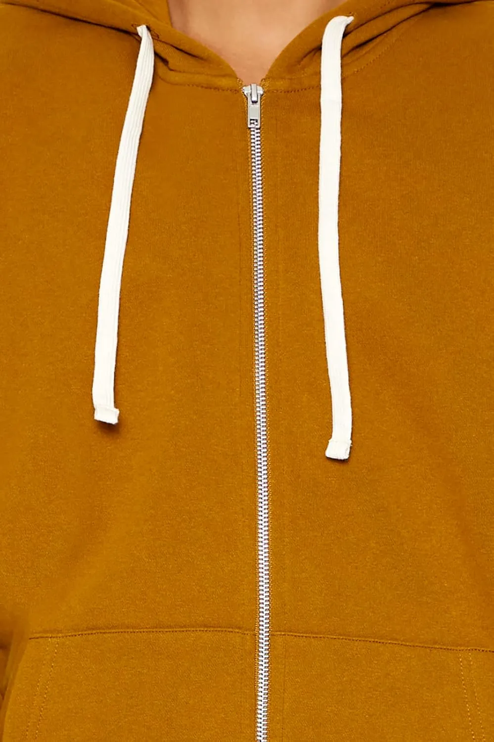 Forever 21 Men's Zip-up Drawstring Hoodie